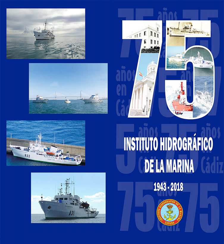 Cartel 75 Aniversario del Instituto Hidrográfico de la Marina